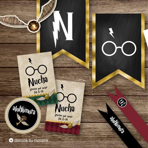 Kit Imprimible Harry Potter Invitación Cumpleaños Candy 02