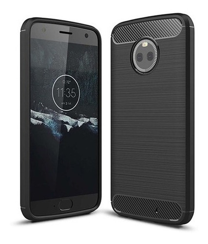 Protector Fibra Carbono Para Motorola X4 Jelly Case Cover