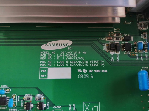 X-main Samsung Pn58b540s3fxza, Lj92-01627c / Lj41-05753a (Usado)