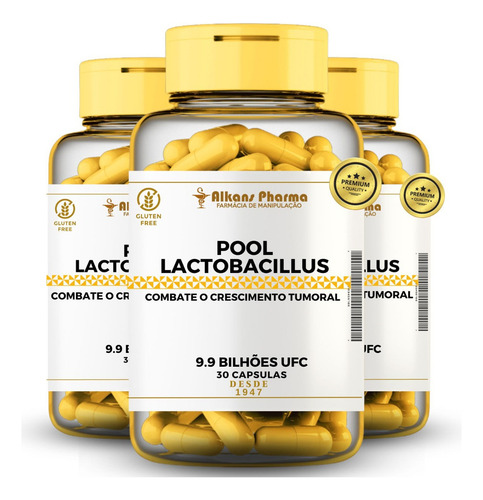 Bifidum Breve Lactis Longum Mix Lactobacillus 9.9 Bi 120cáps