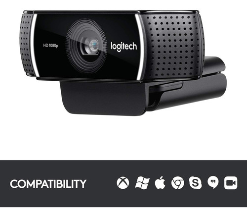 Cámara Web Logitech C922x Pro Stream, Full Hd 1080p, Usb