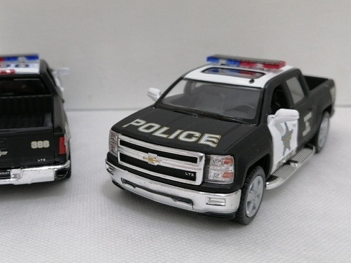 Pickup Policía Chevrolet Silverado/ Escala 1:46 /13cms Largo