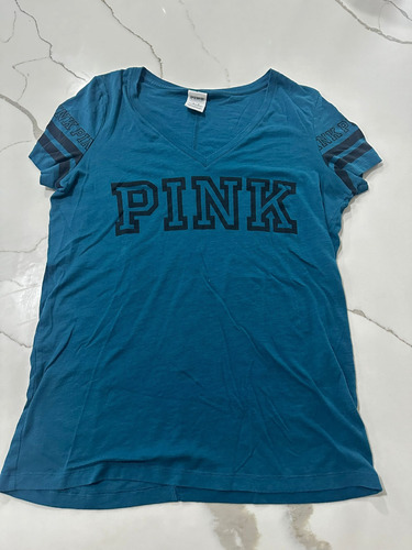 Camiseta M Azul Marca Victoria Secret Mujer