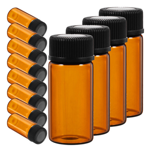 100 Botellas De Aceite Esencial De Vidrio De 3 Ml Con Tapón
