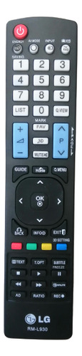 Control Remoto Universal Smart Tv LG, Rml930