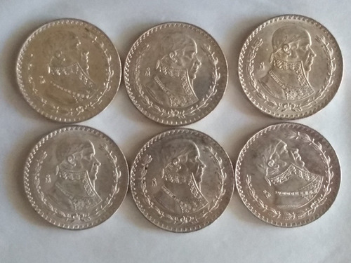 Imagen 9 de 9 de Moneda 1 Peso Morelos Plata Ley 100 Envio $40 Pesos