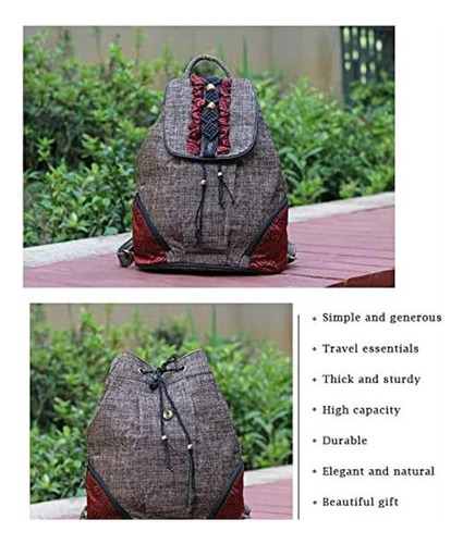 Huangguoshu Hippie Mochila Monedero Para Mujer Mochila Con