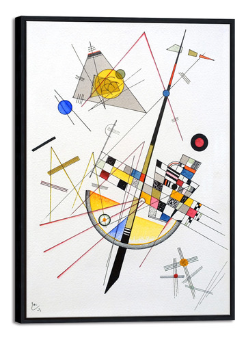 Wieco Art Wassily Kandinsky - Lienzo Enmarcado Para Pared, D