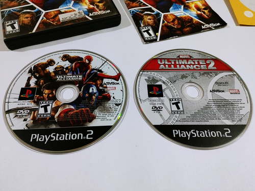 Lote Marvel Ultimate Alliance 1 & 2 Playstation 2 Original! (Reacondicionado)