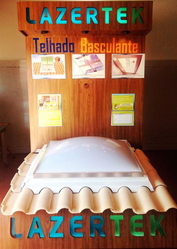 Kit 7 Domus Claraboia Acrílico 0,60x0,60 Lazertek