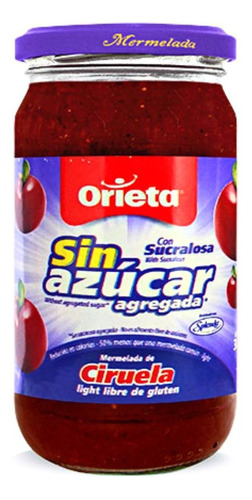 Mermelada Orieta Sin Azucar