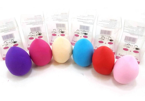 Set 12 Esponjas Gota Latex Para Maquillaje Blender Fashion