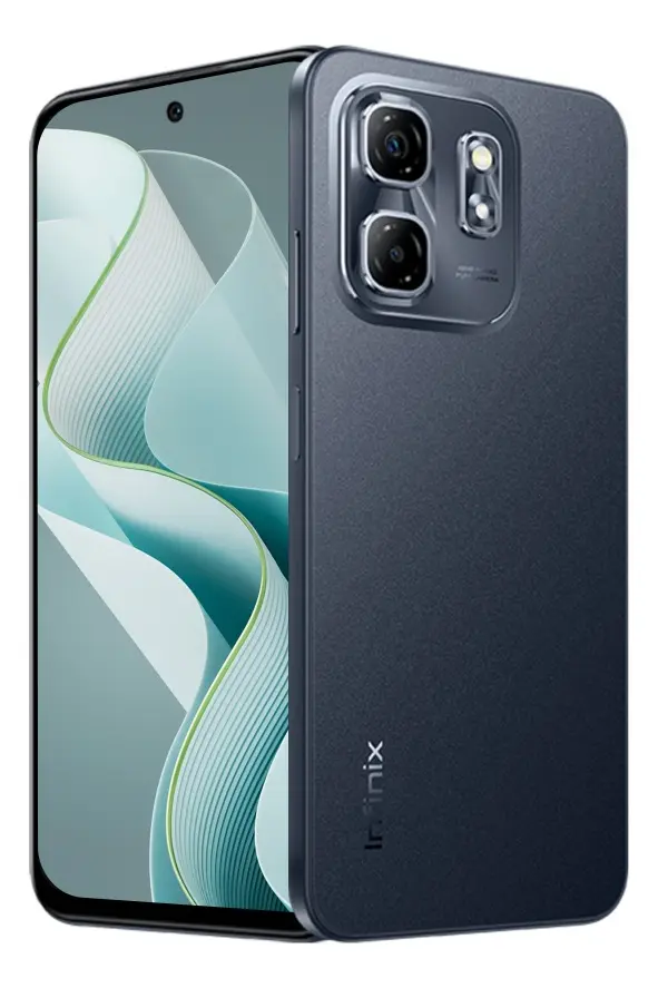 Smartphone Infinix Hot 50i 4GB RAM 256GB 4G Câmera Dupla 48MP Selfie 8MP 5000mAh 6,7” 120Hz Preto Obsidiana
