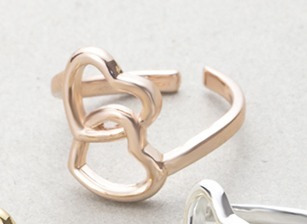 Anillo Ajustable Corazones Infinitos Amor Eterno! X1