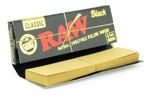 Raw Connoisseur Black Pack X 2 = 100 Sedas + 100 Tips 