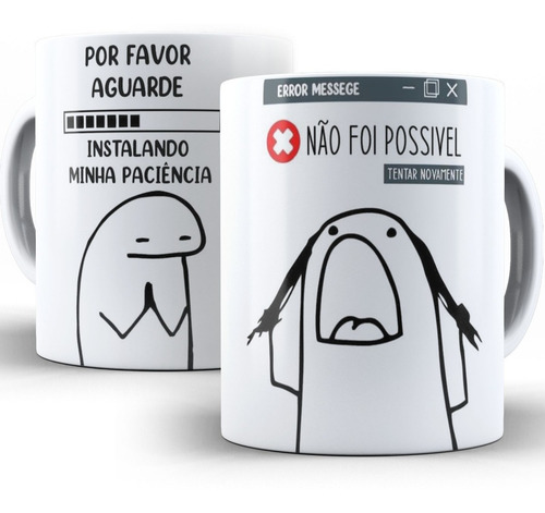 Caneca Personalizada Flork Meme Instalando A Paciência 325ml