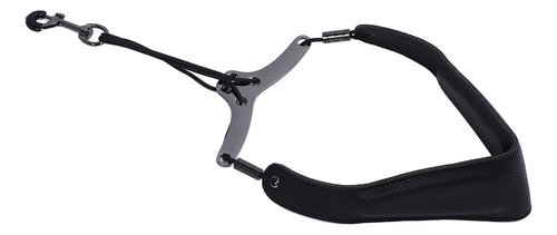 Correa De Cuello De Saxofón Negra Negra Para Saxo Alto Trans