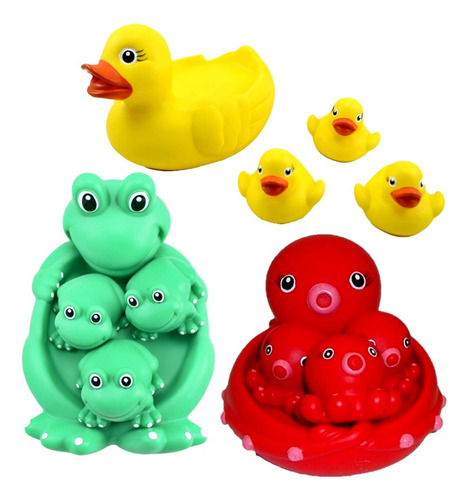 Animales Goma Para Baño Chifle Divertido Jugar Agua Bebe Rg