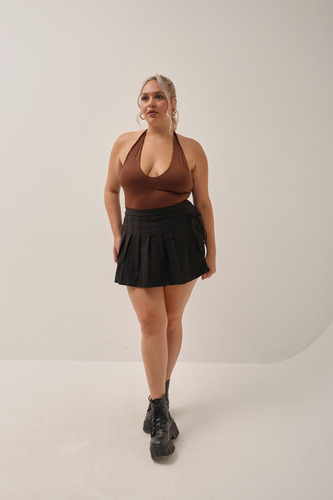 Short Pollera Tableada Azura Mujer Naif