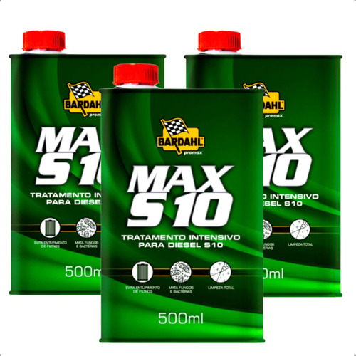 Kit 3 Aditivo Combustível Bardhal S10 Max - Diesel S10