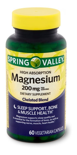 Spring Valley Magnesium Mineral Supplements,60 Caps