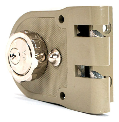 Cerradura De Sobreponer Izquierda Yale 396 Roseta Color Beige