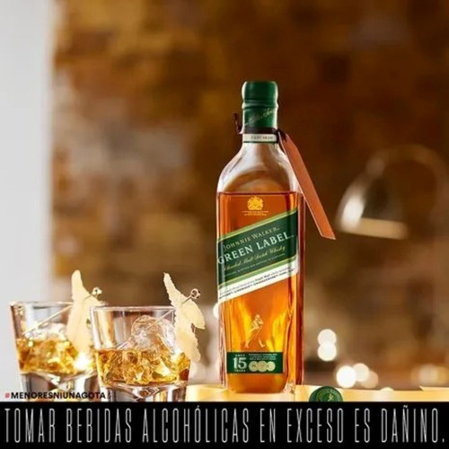 Whisky Johnnie Walker Green Label Botella 750 Ml