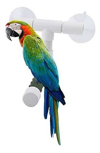 Yosoo Bird Parrot Perches Plegable Ventosa Ducha De Ventana