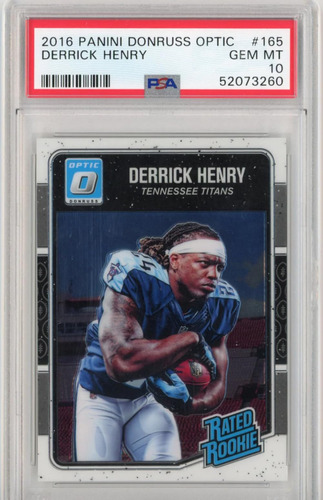 Tarjeta De Fútbol Panini Donruss Optic Derrick Henry 165 Roo