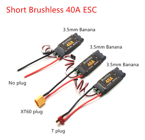 Controlador Electrónico Esc 2-4s Sin Escobillas De 40 A, Enc