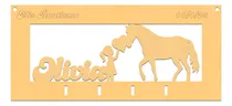 Comprar 15 Porta Llaves Caballo Y Niña Personalizado Souvenir Mdf