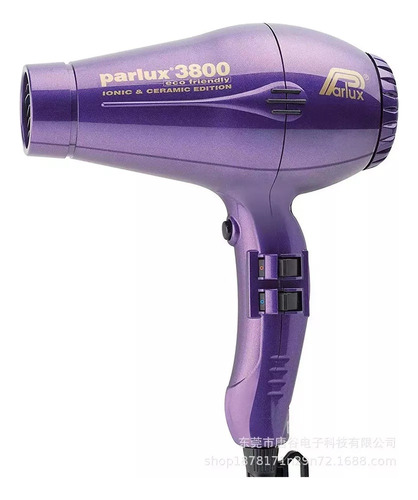 Secadora De Cabello Parlux 3800 Eco Friendly Negra 110v 3 Pi