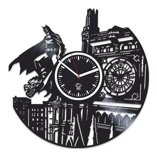 Reloj De Pared De Vinilo Batman Vuelve Ciudad Gotham El Mejo