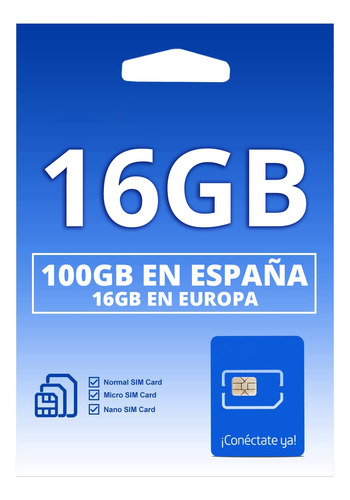 Sim Card Europa Datos 14gb Internet Llamadas Whatsapp Waze
