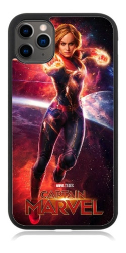 Funda Protector Para iPhone Capitana Marvel Personaje Heroe