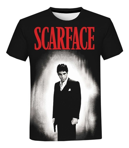 Nueva Playera Impresa En 3d De Scarface Tony Montana