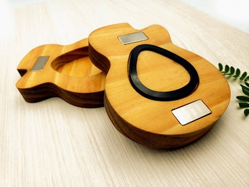 Estuche Porta Puas Plumillas Guitarra Personalizado Madera | Meses sin  intereses