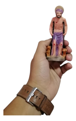 Figura De San Lazaro 12cm, Pequeño, Resina