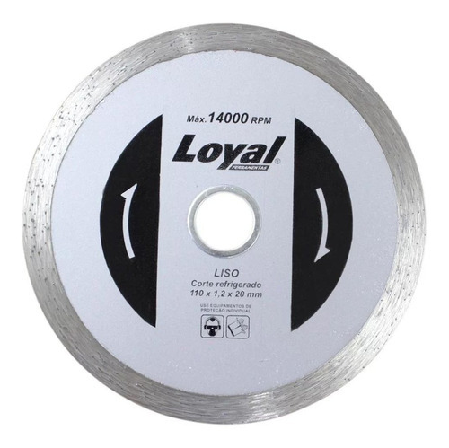 Disco Diamantado Liso 110 X 20 Mm Loyal 04104009