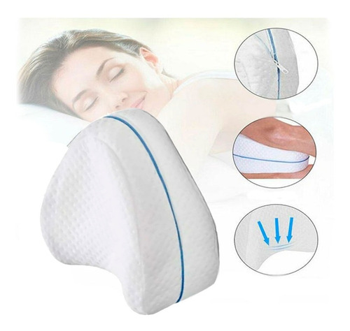 Imagen 5 de 8 de Almohada Ortopédica Entre Piernas Espuma Viscoelástica Cojín