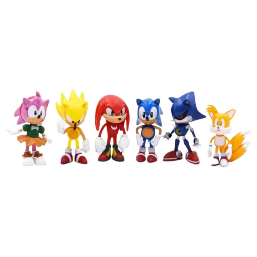 Set 6 Figuras De Sonic