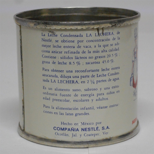 Mini Lata La Lechera Nestle Antigua De Colección 70´s / C-3 (Usado)