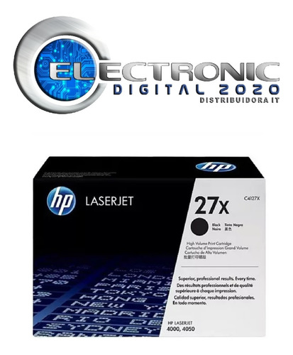 Toner Hp 27x C4127x 4000 / 4050 100% Original Alta Capacidad