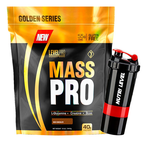  Mass Pro 12 Libras - Level Pro + Envío Gratis 