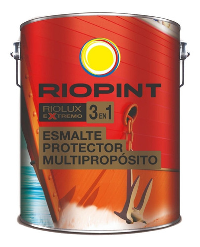 Esm. Sintetico Riolux 3 - 1 Negro Satinado Riopint X 1/2 Lt.