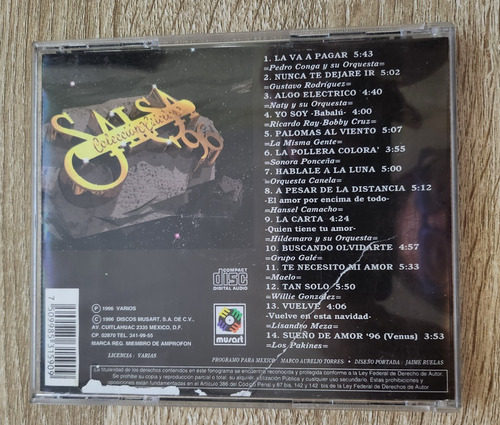 Salsa Colección Estelar '96 Cd Original - Usado