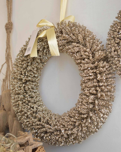 Imagen 1 de 2 de Adorno Navidad - Corona Shine Grande