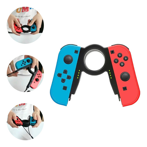 Soporte Handgrip Cargador Para Joycons Gamepad Switch Iplay