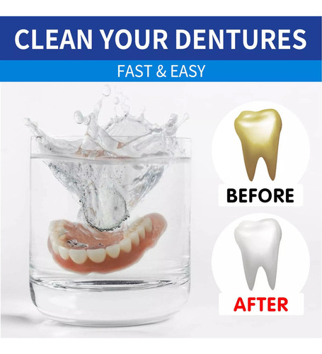 - Limpiador De Tabletas For Limpieza De Dentaduras Postizas
