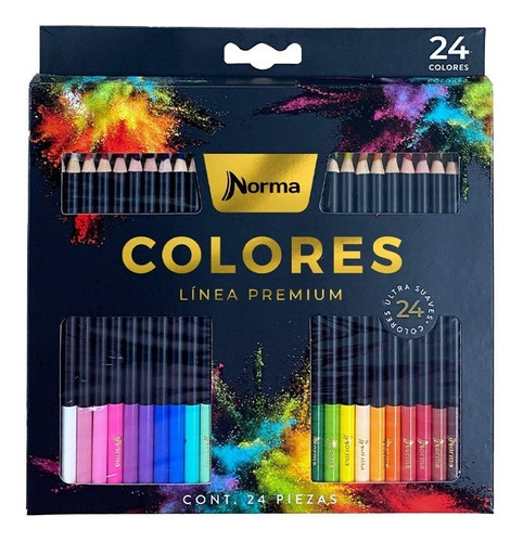 Creyones Norma Linea Premium 24 Colores 